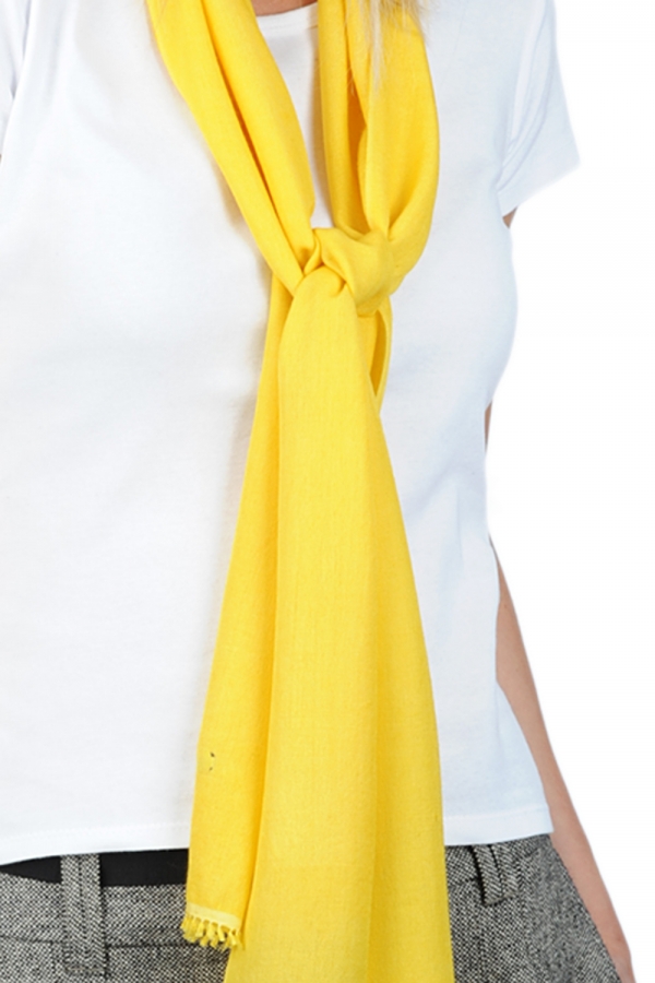 Cashmere & Zijde dames kasjmier sjaals scarva tournesol 170x25cm